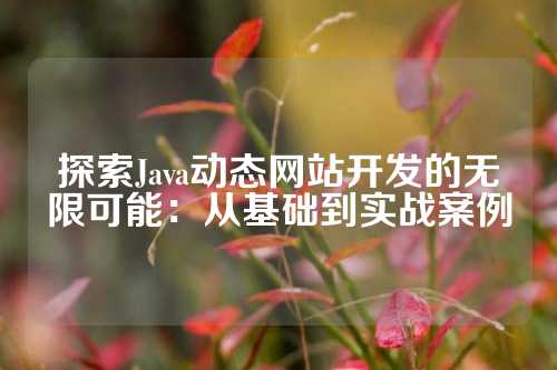 探索Java动态网站开发的无限可能：从基础到实战案例