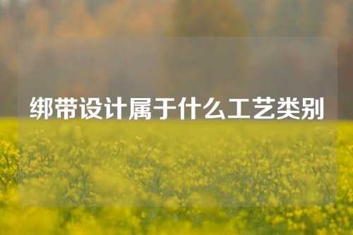 绑带设计属于什么工艺类别