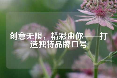 创意无限，精彩由你——打造独特品牌口号