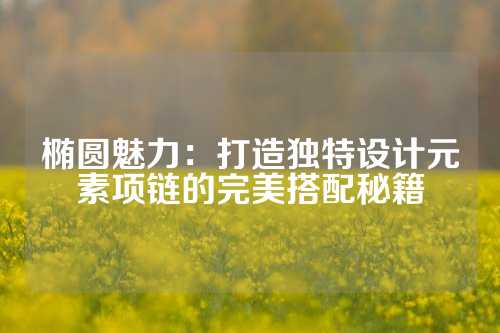 椭圆魅力：打造独特设计元素项链的完美搭配秘籍
