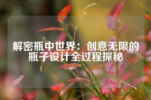 解密瓶中世界：创意无限的瓶子设计全过程探秘