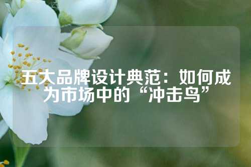 五大品牌设计典范：如何成为市场中的“冲击鸟”
