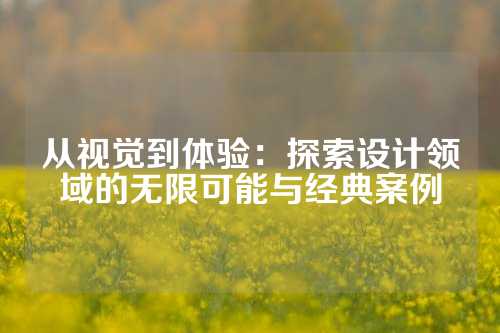 从视觉到体验：探索设计领域的无限可能与经典案例