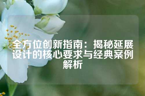 全方位创新指南：揭秘延展设计的核心要求与经典案例解析