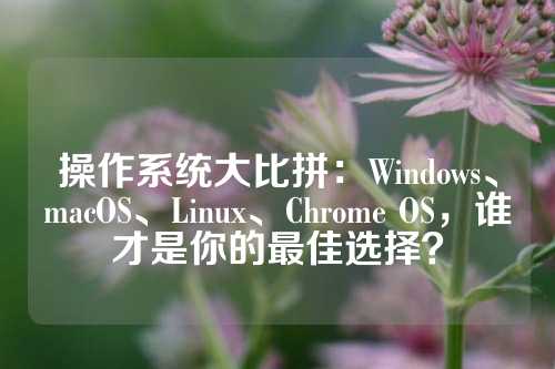 操作系统大比拼：Windows、macOS、Linux、Chrome OS，谁才是你的最佳选择？