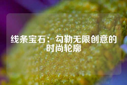 线条宝石：勾勒无限创意的时尚轮廓