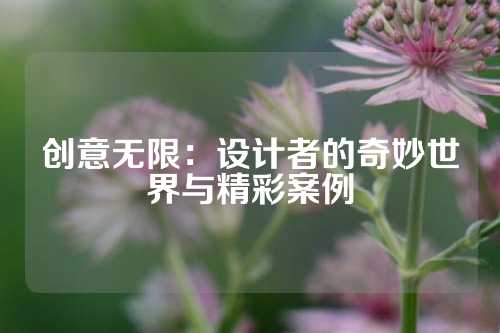 创意无限：设计者的奇妙世界与精彩案例