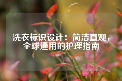 洗衣标识设计：简洁直观，全球通用的护理指南