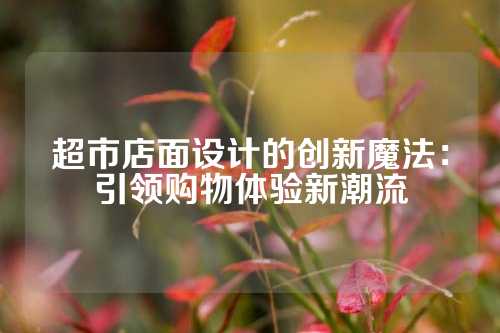 超市店面设计的创新魔法：引领购物体验新潮流