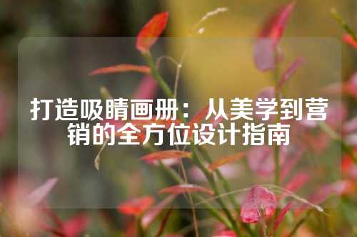 打造吸睛画册：从美学到营销的全方位设计指南