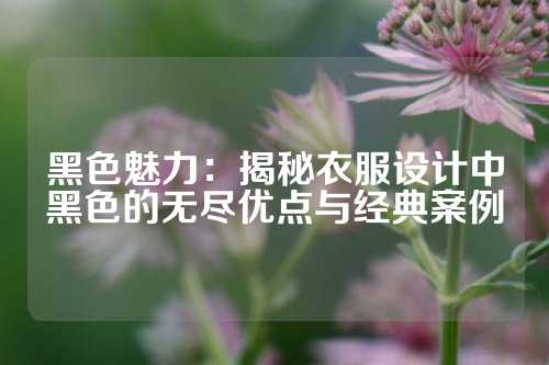 黑色魅力：揭秘衣服设计中黑色的无尽优点与经典案例
