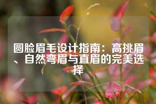 圆脸眉毛设计指南：高挑眉、自然弯眉与直眉的完美选择