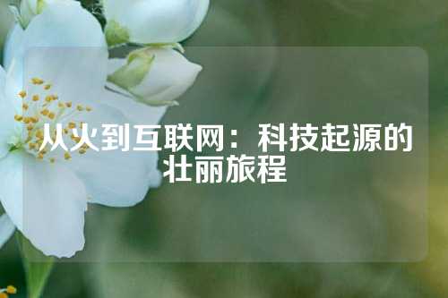 从火到互联网：科技起源的壮丽旅程
