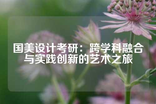 国美设计考研：跨学科融合与实践创新的艺术之旅