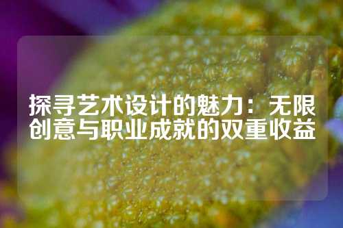 探寻艺术设计的魅力：无限创意与职业成就的双重收益