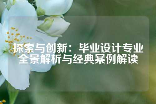 探索与创新：毕业设计专业全景解析与经典案例解读