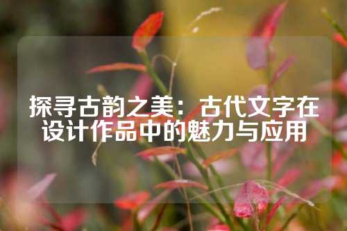 探寻古韵之美：古代文字在设计作品中的魅力与应用