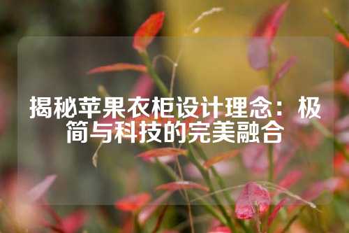 揭秘苹果衣柜设计理念：极简与科技的完美融合