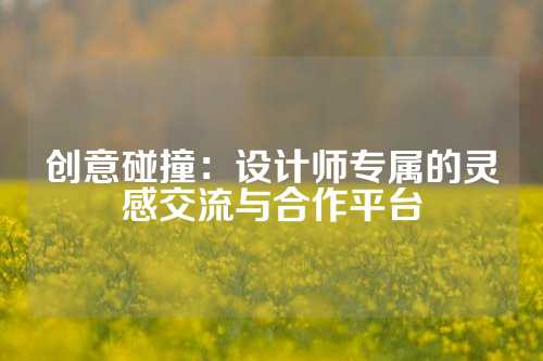 创意碰撞：设计师专属的灵感交流与合作平台