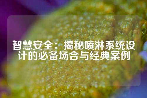 智慧安全：揭秘喷淋系统设计的必备场合与经典案例