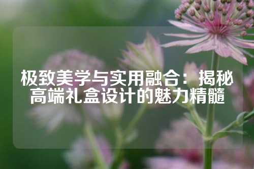 极致美学与实用融合：揭秘高端礼盒设计的魅力精髓