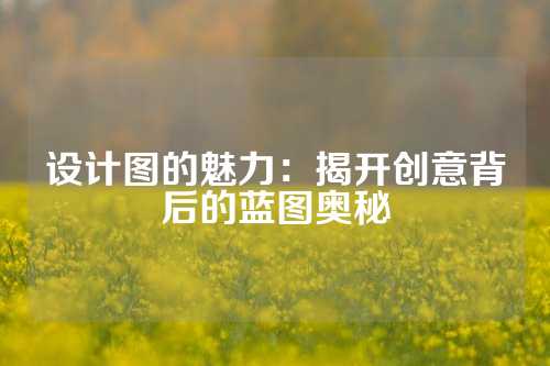 设计图的魅力:揭开创意背后的蓝图奥秘