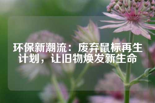 环保新潮流：废弃鼠标再生计划，让旧物焕发新生命