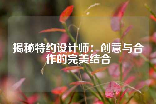 揭秘特约设计师：创意与合作的完美结合
