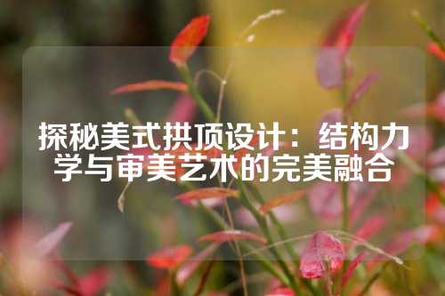 探秘美式拱顶设计：结构力学与审美艺术的完美融合