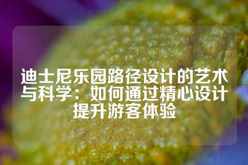 迪士尼乐园路径设计的艺术与科学：如何通过精心设计提升游客体验