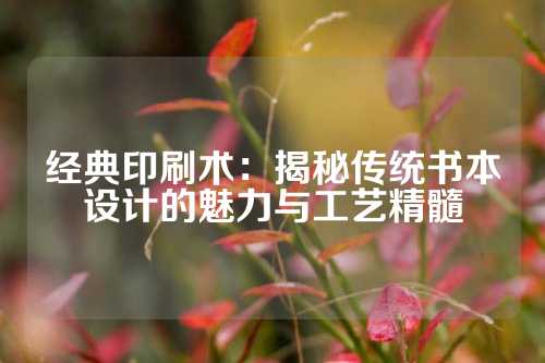经典印刷术：揭秘传统书本设计的魅力与工艺精髓