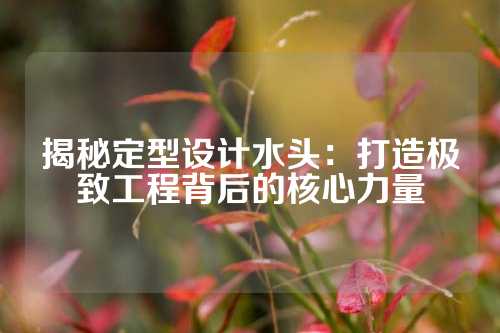揭秘定型设计水头:打造极致工程背后的核心力量