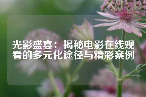 光影盛宴：揭秘电影在线观看的多元化途径与精彩案例