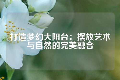 打造梦幻大阳台：摆放艺术与自然的完美融合