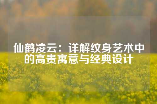 仙鹤凌云:详解纹身艺术中的高贵寓意与经典设计