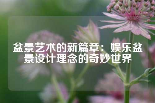 盆景艺术的新篇章：娱乐盆景设计理念的奇妙世界