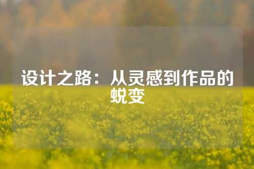 设计之路：从灵感到作品的蜕变
