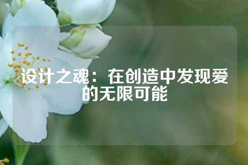 设计之魂：在创造中发现爱的无限可能