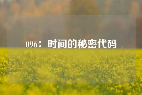 096：时间的秘密代码