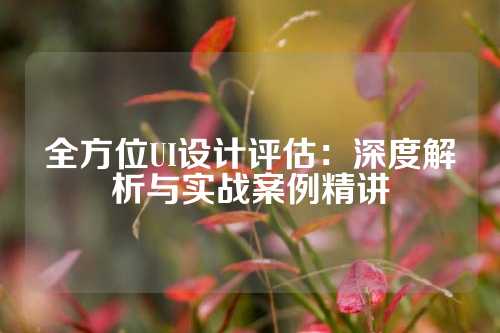 全方位UI设计评估:深度解析与实战案例精讲