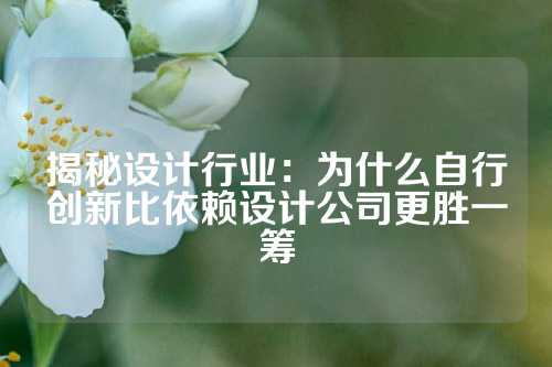 揭秘设计行业:为什么自行创新比依赖设计公司更胜一筹