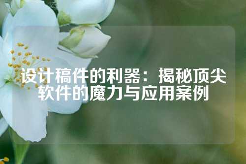 设计稿件的利器：揭秘顶尖软件的魔力与应用案例