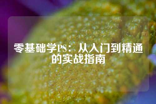 零基础学PS：从入门到精通的实战指南