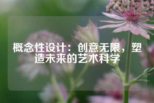 概念性设计：创意无限，塑造未来的艺术科学