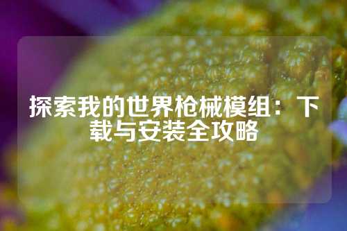 探索我的世界枪械模组：下载与安装全攻略