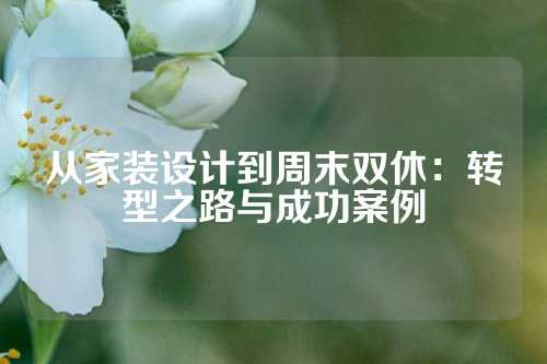从家装设计到周末双休：转型之路与成功案例