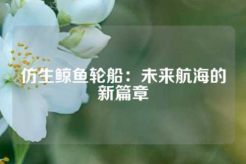 仿生鲸鱼轮船：未来航海的新篇章