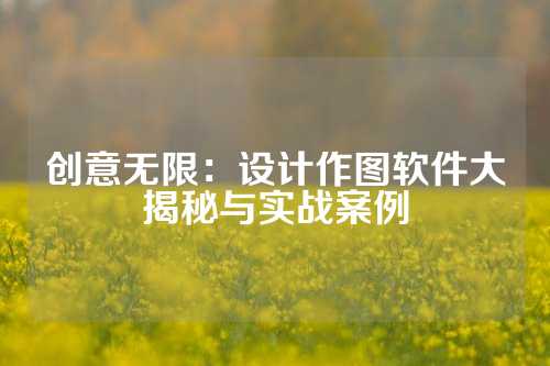 创意无限：设计作图软件大揭秘与实战案例