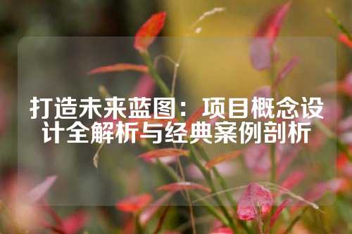 打造未来蓝图：项目概念设计全解析与经典案例剖析