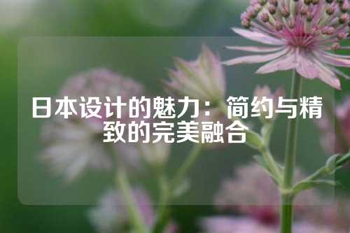 日本设计的魅力：简约与精致的完美融合